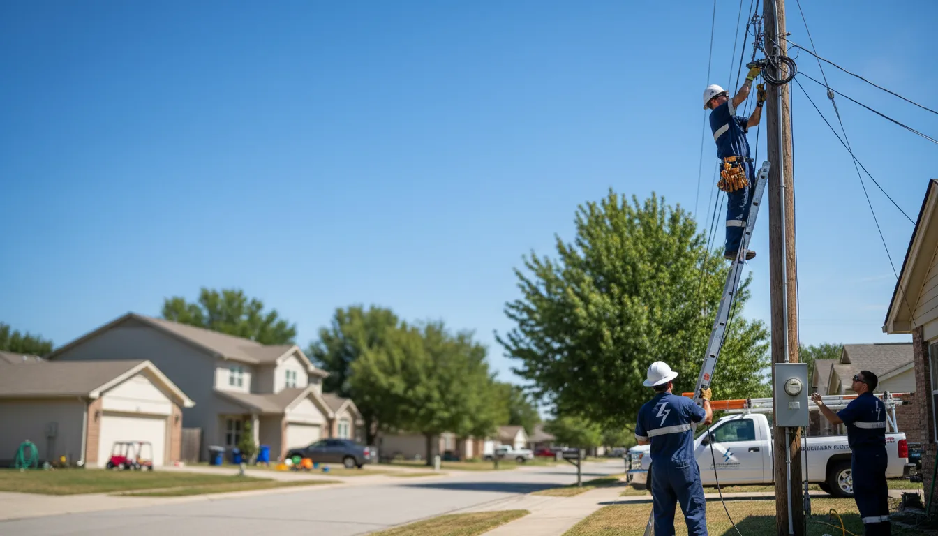 Residential electrician providing installation services in Union, NE